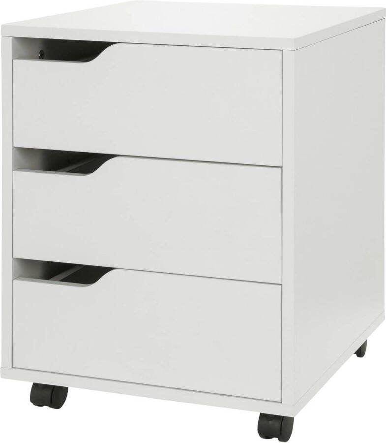 Ladeblok Melamine-gecoate spaanplaat Wit ORGANISER met opbergruimte Ladeblok