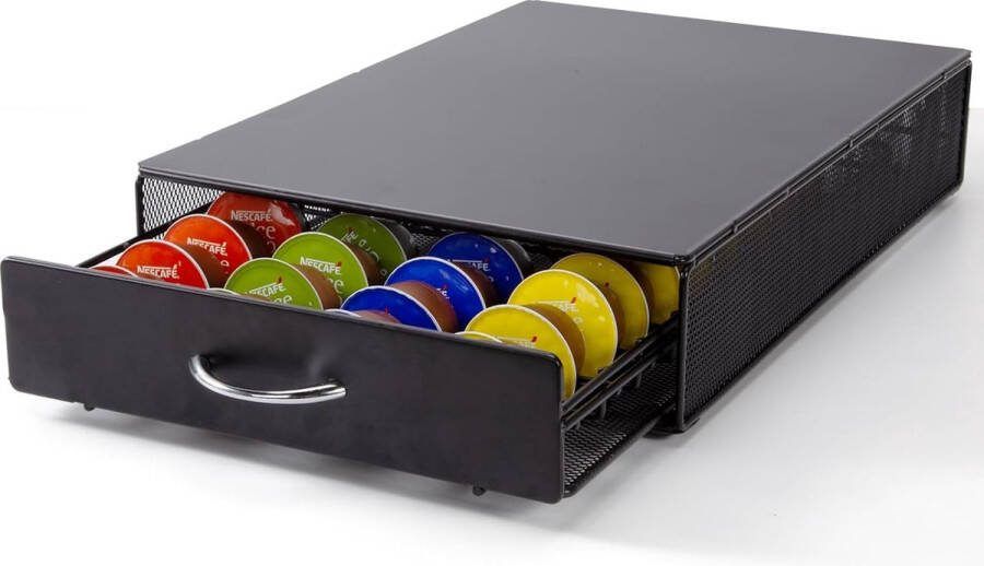 Laden voor capsules compatibel met Dolce Gusto koffiecapsules capsulehouder capsulelade voor het opbergen van 40 capsules opbergdoos