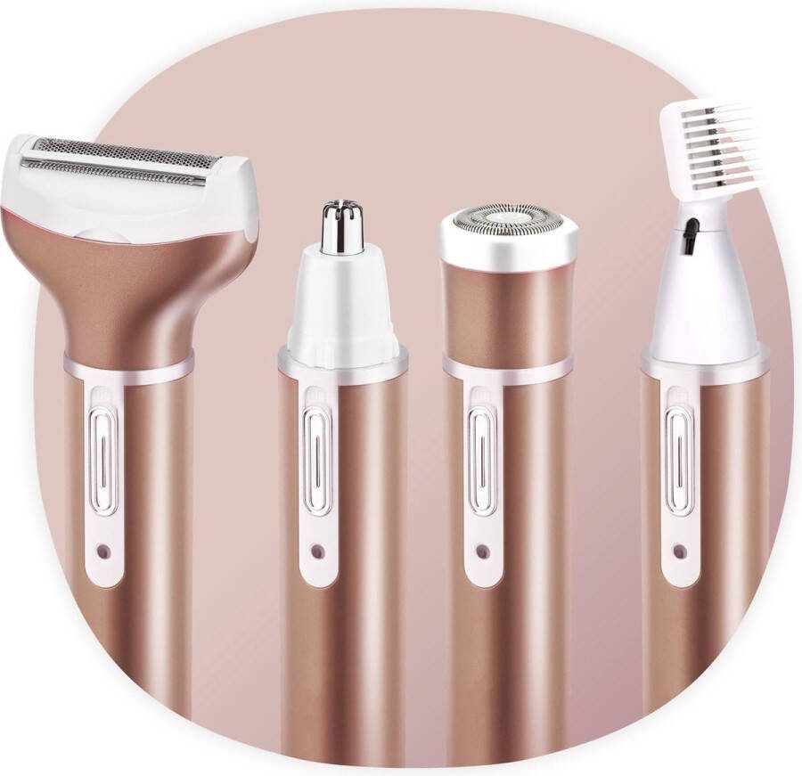 Ladyshave 4-in-1 Ladyshave voor Vrouwen Draadloos Trimmer Vrouw