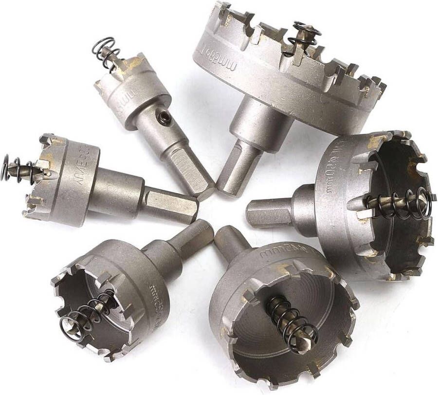 Lange Levensduur Gatenzaag Kit voor Hard Metaal 6-delig 22mm 30mm 35mm 45mm 50mm 65mm