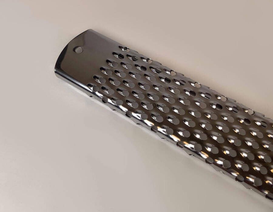 Lange rasp 33 mm gaten diameter 22 cm roestvrij staal Chocolade rasp Citroen rasp 33 mm