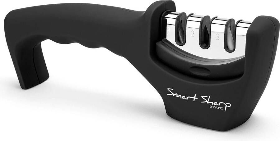 Lantana Smart Sharp Messenslijper Professionele 3 Stage Handmatig Slijpen voor Keukenmessen