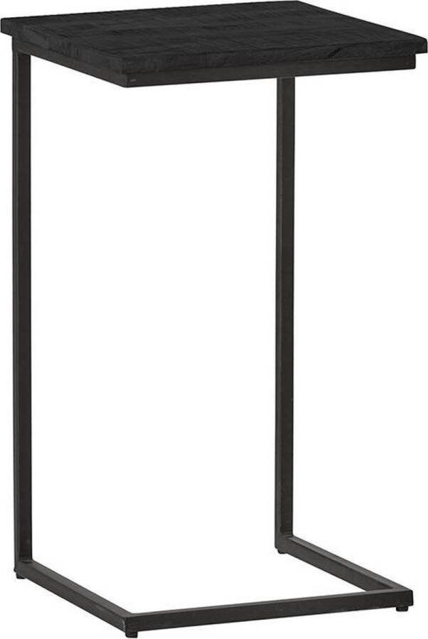 Laptoptafel Sisaket Zwart Vierkant 40x40cm Hoogte 70 cm
