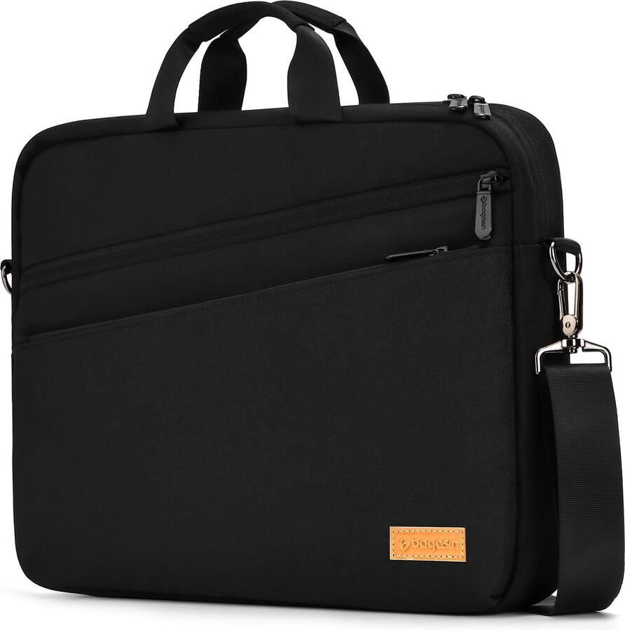 Laptoptas aktetas geschikt voor laptops tot 17 3 inch uitbreidbare waterdichte schoudertas draagtas notebooktas pc-computertas