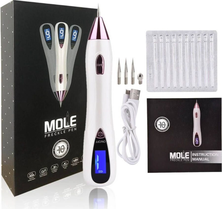 Laser Plasma Pen Steelwratjes Verwijderen Wrattenbehandeling Wrattenverwijderaar Mee Eters Blackhead Remover Roze