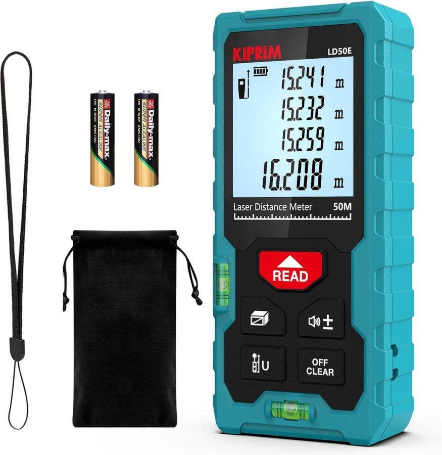 Laserafstandsmeter 50M digitale laserafstandsmeter met 2 niveaus