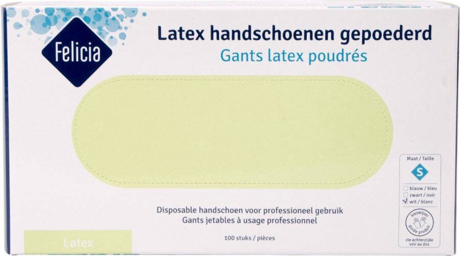 Latex handschoenen gepoederd