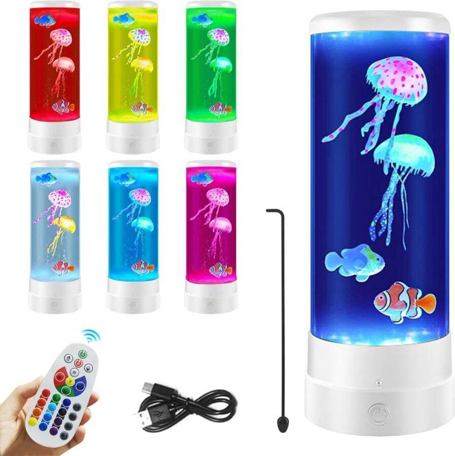 Lavalamp Sfeerlamp LED lamp Nachtlamp Blauw