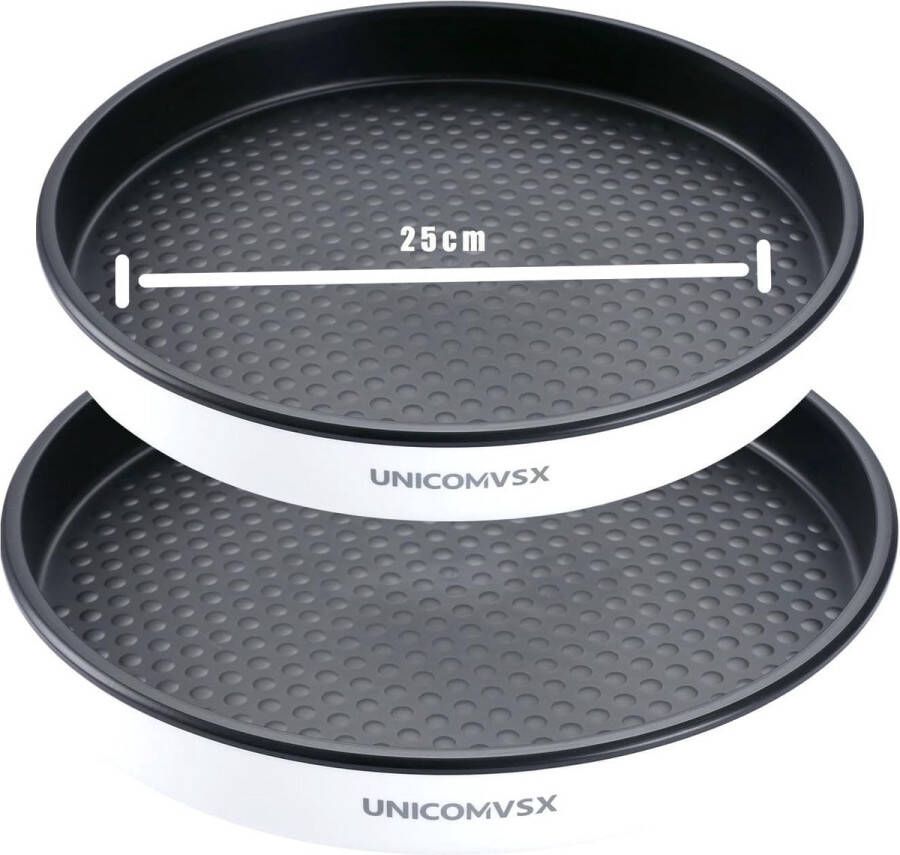 Lazy Susan draaitafelorganizer 25 cm kruidenrek draaitafelkeuken draaibare organizer voor kruiden en bakingrediënten organizer draaitafel (25 cm 2 stuks zwart)