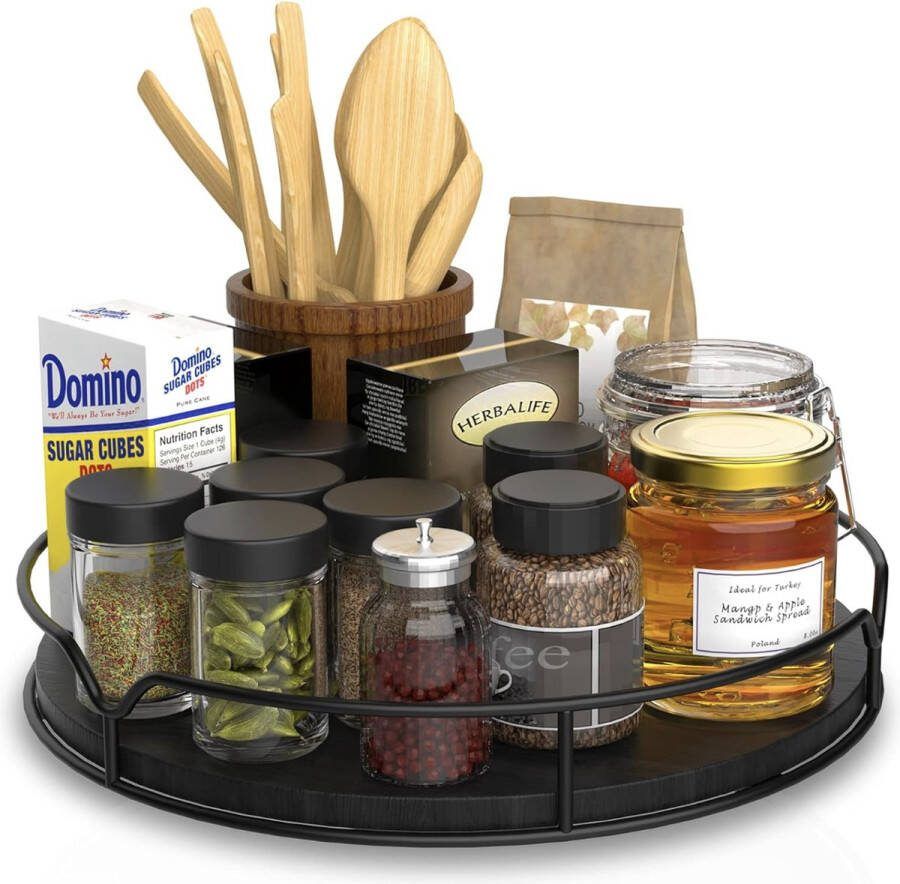 Lazy Susan Houten draaiplateau organizer