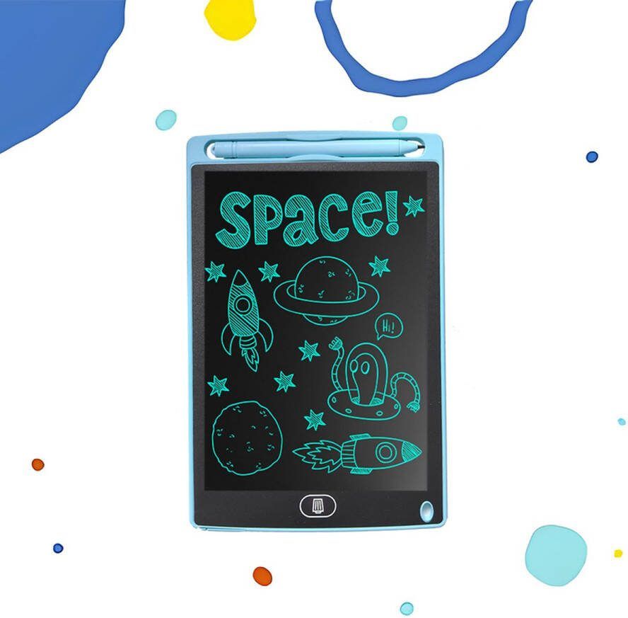 LCD Tekentablet Kinderen Licht Blauw 8.5 inch Kleurenscherm Kado Tekenen LCD Tekenbord Kleine Cadeautjes Schrijfbord Open Ended Speelgoed Jongens Schrijftablet Tablet Tekentablets Kinderspeelgoed Duurzaam Speelgoed 4 Jaar