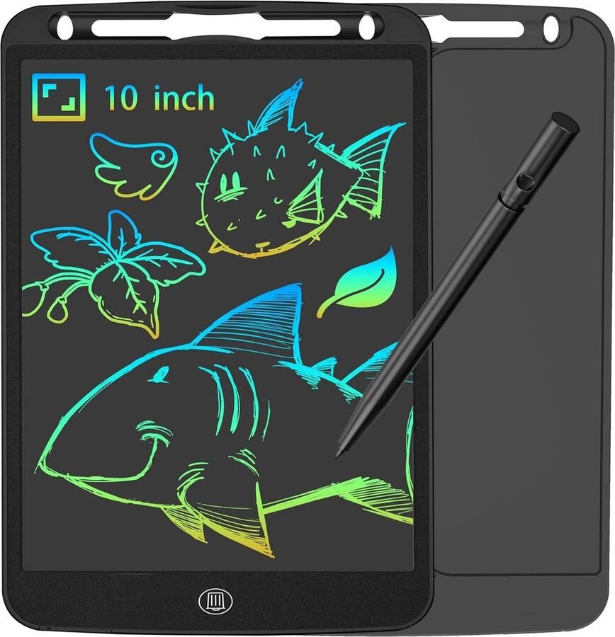 LCD Writing Tablet 12 Inch Zwart Elektronische Schrijftablet voor Kinderen en Volwassenen Ideaal voor Notities Tekenen en Rekenen Draagbaar Digitaal Schrijfbord met Wisfunctie en Stylus Pen
