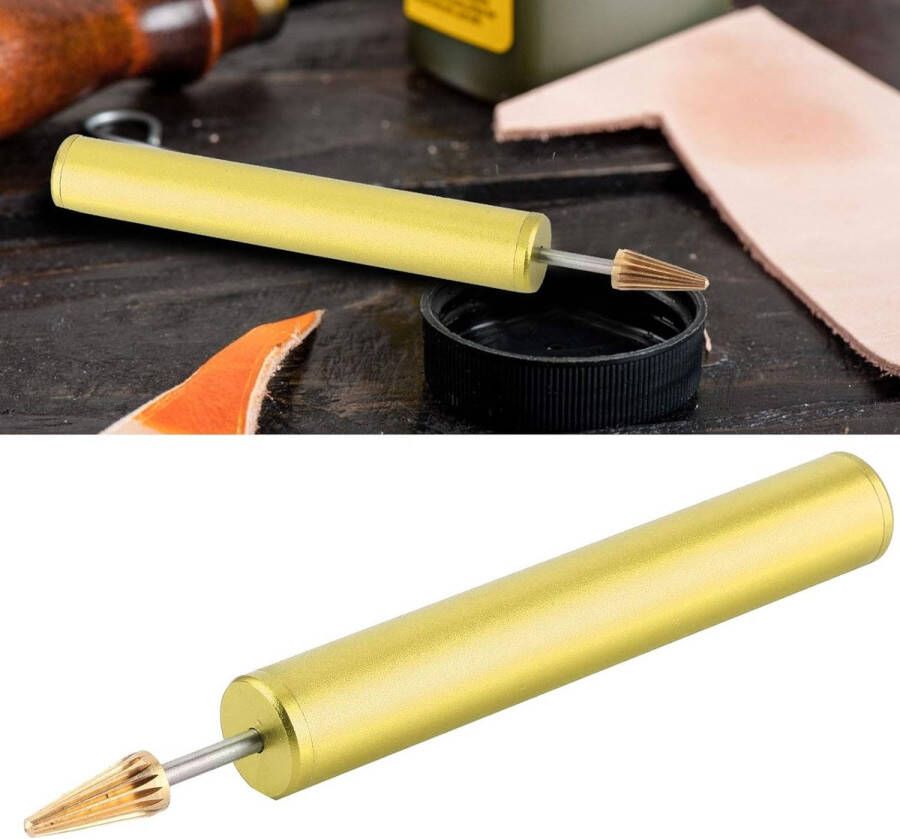 Leather Edge Dye Pen Edge Roller Applicator Leather Tools Leather Edge Printing Tool voor DIY Craft(Goud)