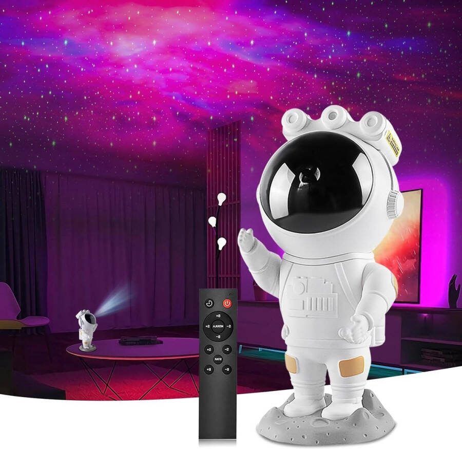 LED Galaxy Projector Starry Night Light met timer en afstandsbediening Nebula Astronaut Projector voor slaapkamer en plafond Geschenken voor kinderen en volwassenen
