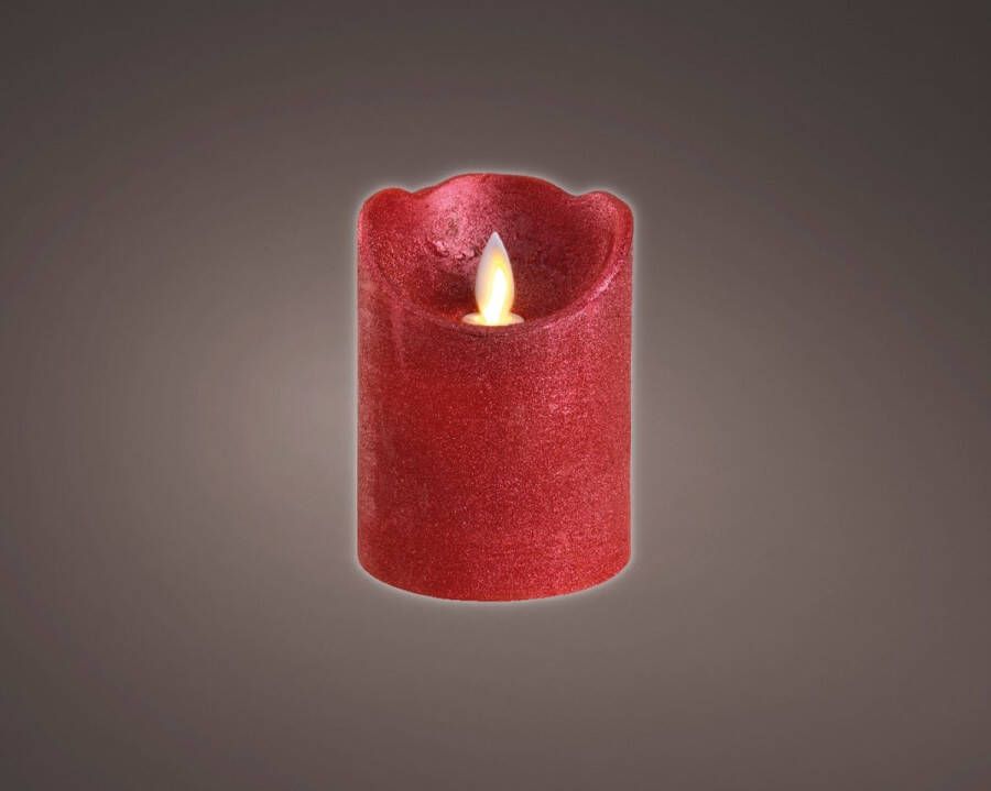 Merkloos Sans marque LED kaars stompkaars kerst rood 10 cm flakkerend Kerst diner tafeldecoratie Home deco kaarsen