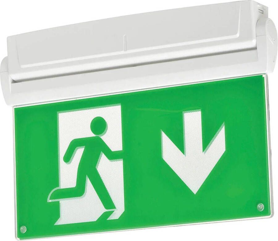 OFX Noodverlichting armatuur opbouw plafond of wand 35 Lumen LED 1.1W 3uur