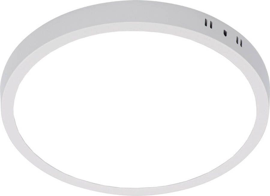 LED Paneel Ø30 Helder Koud Wit 6000K 28W Opbouw Rond Mat Wit Flikkervrij