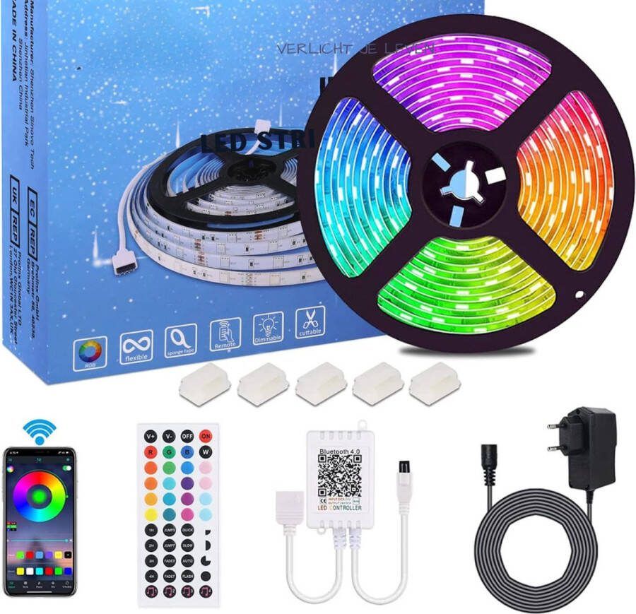 Led Strips Ledstrips Led Strip 5M Inclusief Afstandbediening RGB