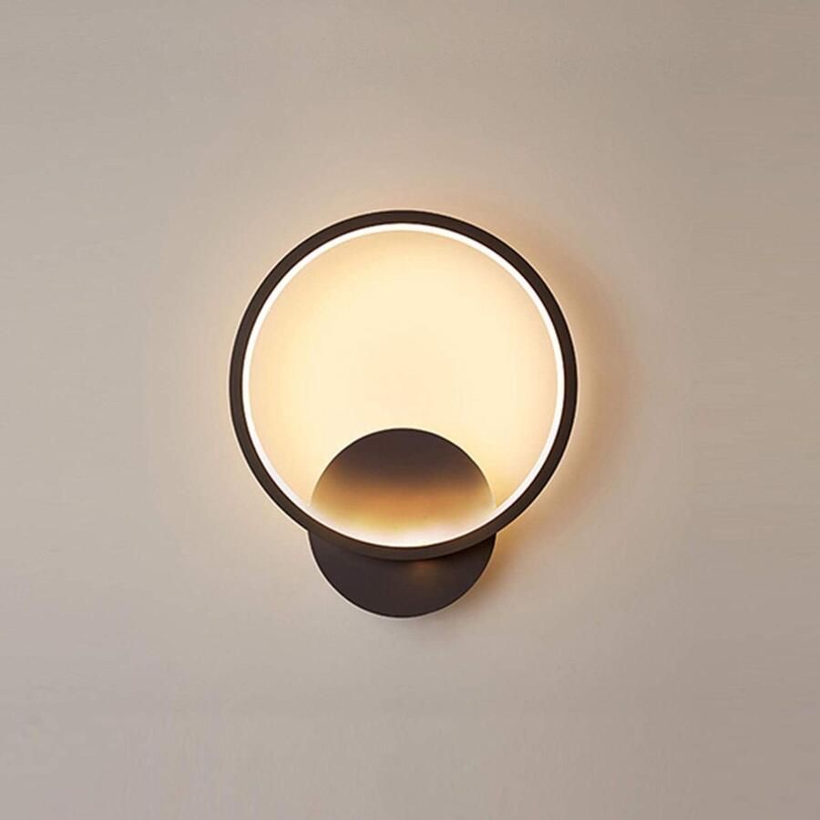 LED Wandlamp Warm Wit 13W Ronde Wandverlichting voor Slaapkamer en Woonkamer