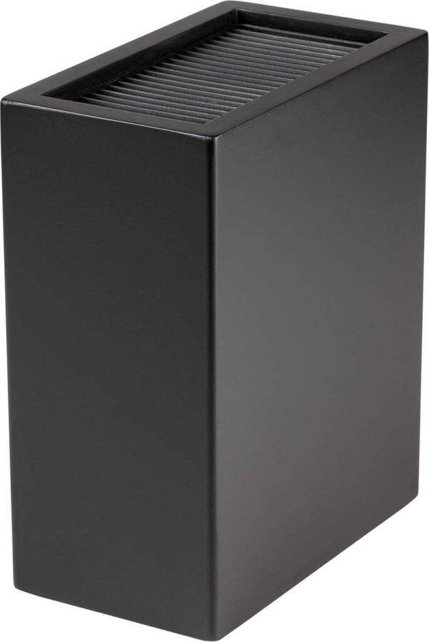 Leeg messenblok kunststof mat zwart 185 x 105 x 225 cm rechtop Rockingham Forge chef knife storage