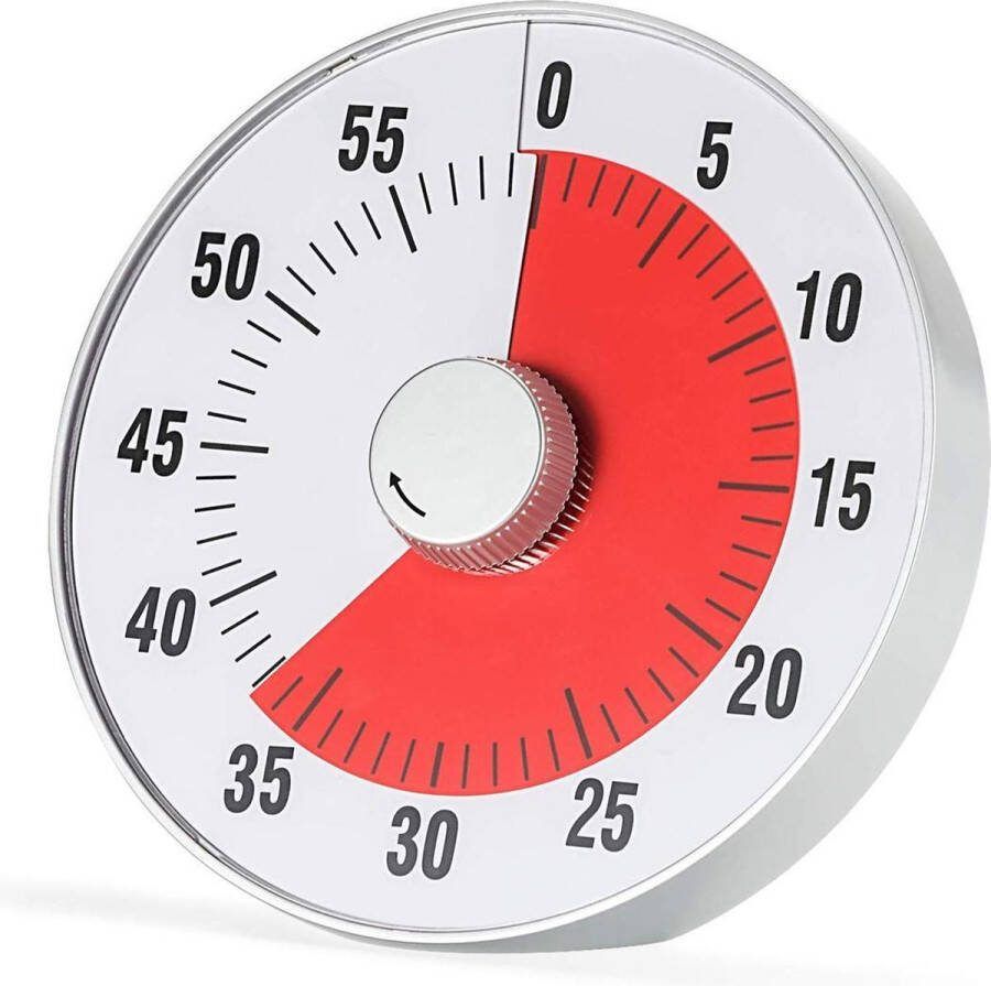 Leerklok Rond 19x19 cm Hoogwaardige Leerklok voor Kinderen Timer Kind Zwart Aftelklok Leerklokken Kookwekker Analoog Leer Klok kijken Time Educatieve Klok Huiswerk Hulp Educatief Speelgoed Thuisonderwijs
