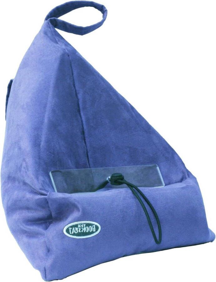 Leeszak boekensteun tablet-pc-houder reiskussen met tas blauw Inclusief handige draagtas book stand