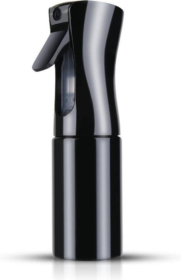 Lege Spray Fles Continue Spray Flessen 200ml voor Salon Kappers Professional Hairdressing Plastic Ultra Fine Mist Spray Bottle Multifunctionele Spuitfles voor Haar Planten Poetsen Oliesproeier Voor Tuin Reiniging Kappers Schoonheid Zwart Blac