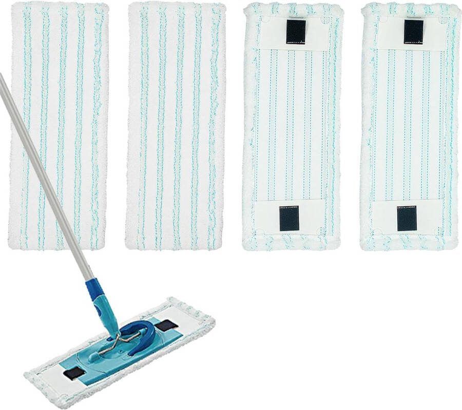 Leifheit Clean Twist M Ergo Micro Duo vloerwisser vervangende overtrek voor alle vloertypes met sterke ontsmetting