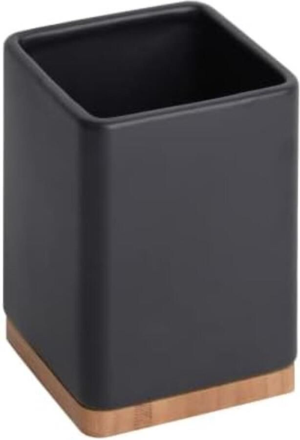 Lepelpot Spatelpot Utensils pot Keukengerei houder Keukengerei pot 10 5L x 10 5W x 15H cm Zwart
