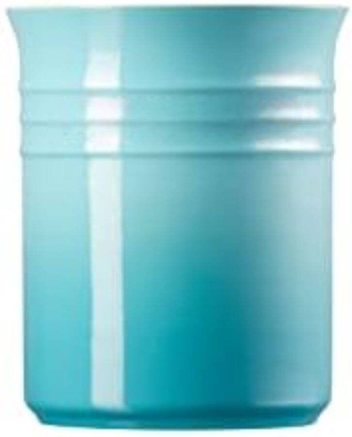 Lepelpot Spatelpot Utensils pot Keukengerei houder Keukengerei pot ‎12 5 x 12 5 x 14 8 cm Caribisch Blauw
