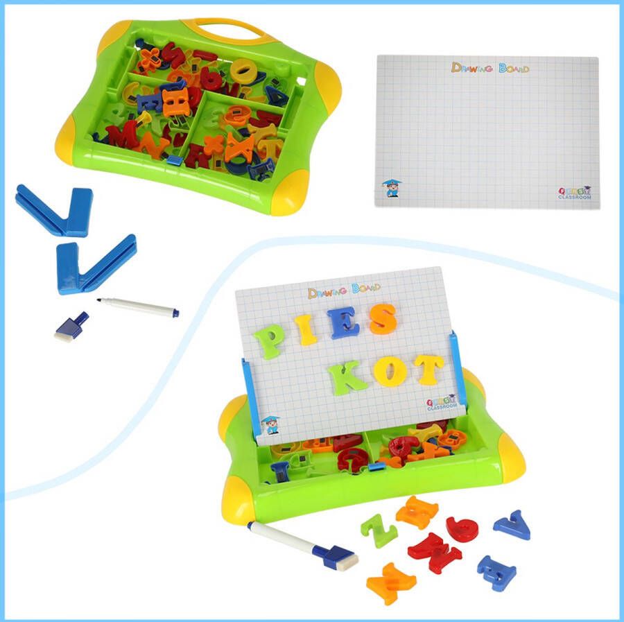Leren van Cijfers en Letters Educatief Magneetbord Gekleurde magneten Spelenderwijs leren