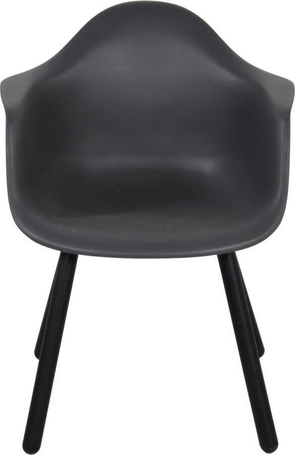 Lesli Living Montreux dining tuinstoel | kunststof + staal | antraciet