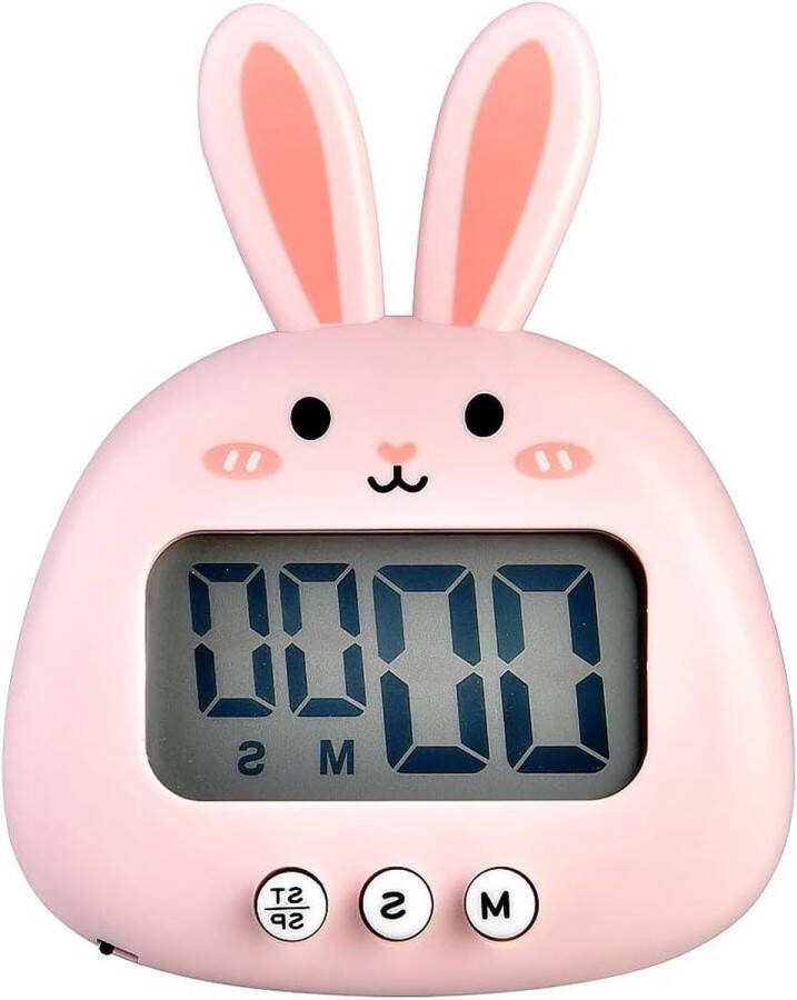 Leuke Konijn Kookwekker LED Magnetische Cartoon Digitale Kookwekker voor Keuken Klas Koken Lezen Gym etc Grappige Kookwekker digitaal