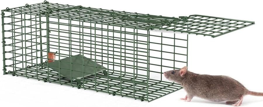Levend Muizenval Diervriendelijke en Herbruikbare Rattenval Muizen Woelmuizen Slapers Binnen en Buiten