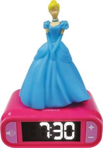 Lexibook Disney Princess digitale wekker voor kinderen met nachtlampje Snooze kinderklok lichtgevende Disney Princess roze RL800DP