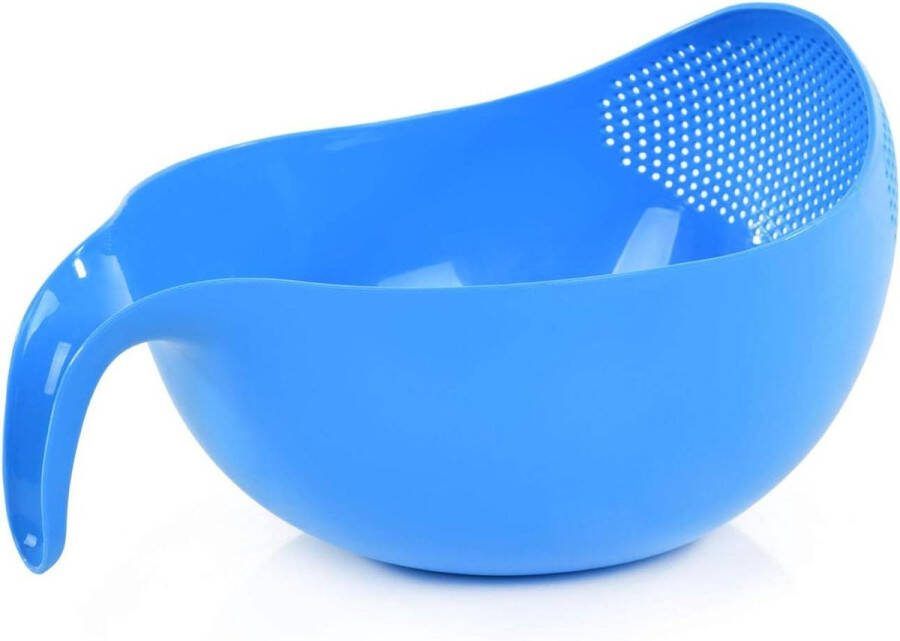 Lichtgewicht Zeef voor het Schoonmaken van Rijst Bonen Fruit en Groenten Blauw