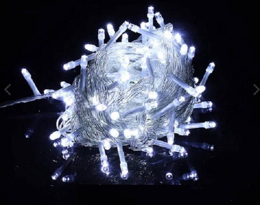 Lichtsnoer 100 LED Wit • LED • 10 Meter • Sfeerverlichting • Kerstlampje • Kerstverlichting • Kerstlampjes • Kerst LED • Kerst • Strip Kerst 20 LED's • Kerst