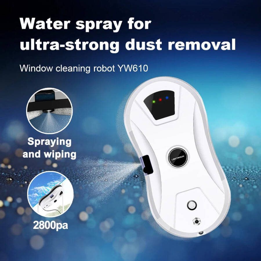 Liectroux Robot ramenwasser Automatische ramenwasser Ruitenwasser Glasreiniger Elektrische ramenwasser