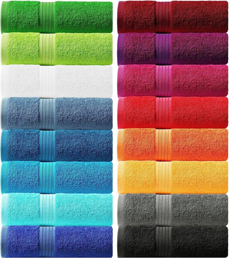 Linz badstof keuze uit 16 kleuren en 5 maten: handdoek badhanddoek zeepdoek gastendoekje douchehanddoek saunahanddoek zwart 70 X 140 CM