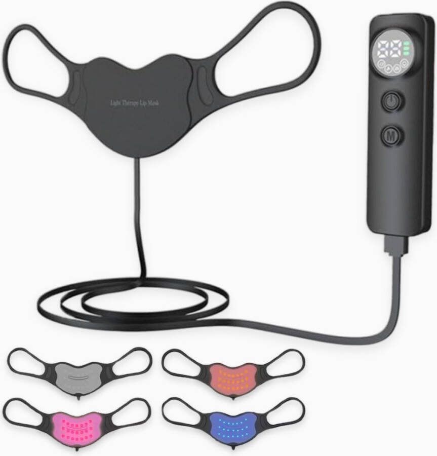 Lip LED masker Huidverjongingsapparaat LED mask Red Led Mask Collageen 4 Kleuren LED-Lichtherapie