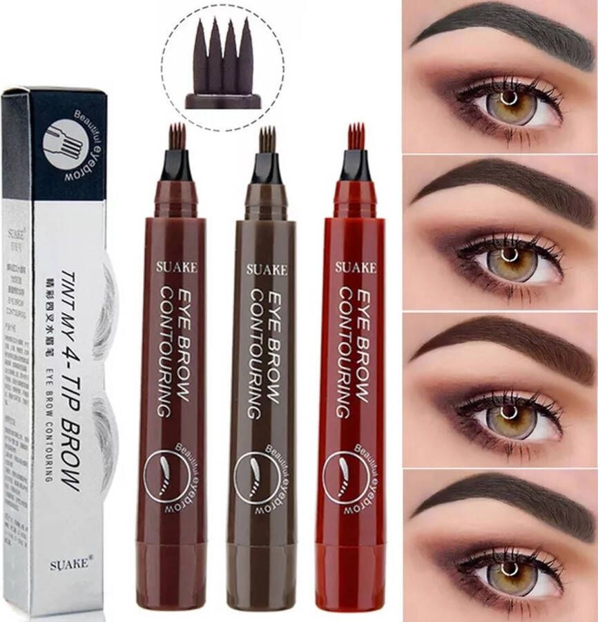 Liquid brow pencil waterproof wenkbrauwpotlood wenkbrauw potlood donkerbruin donker bruin dark brown 02