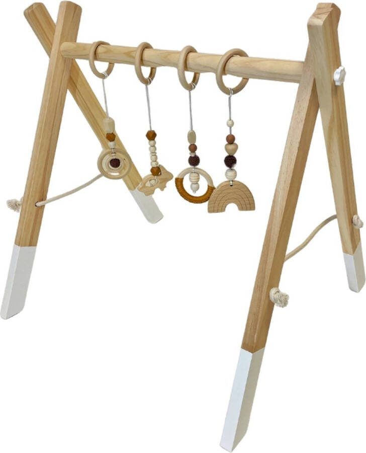 Little Big Adventure Baby Gym Bruin Hout Houten speelboog