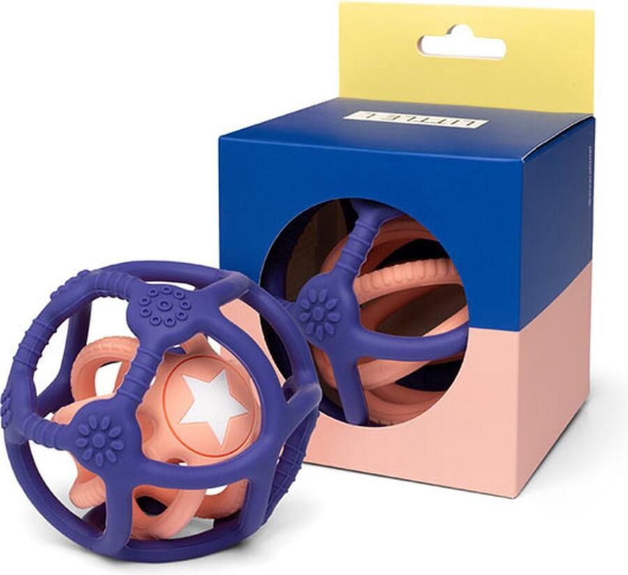 Little L Set van 2 sensorische ballen Roze en Blauw