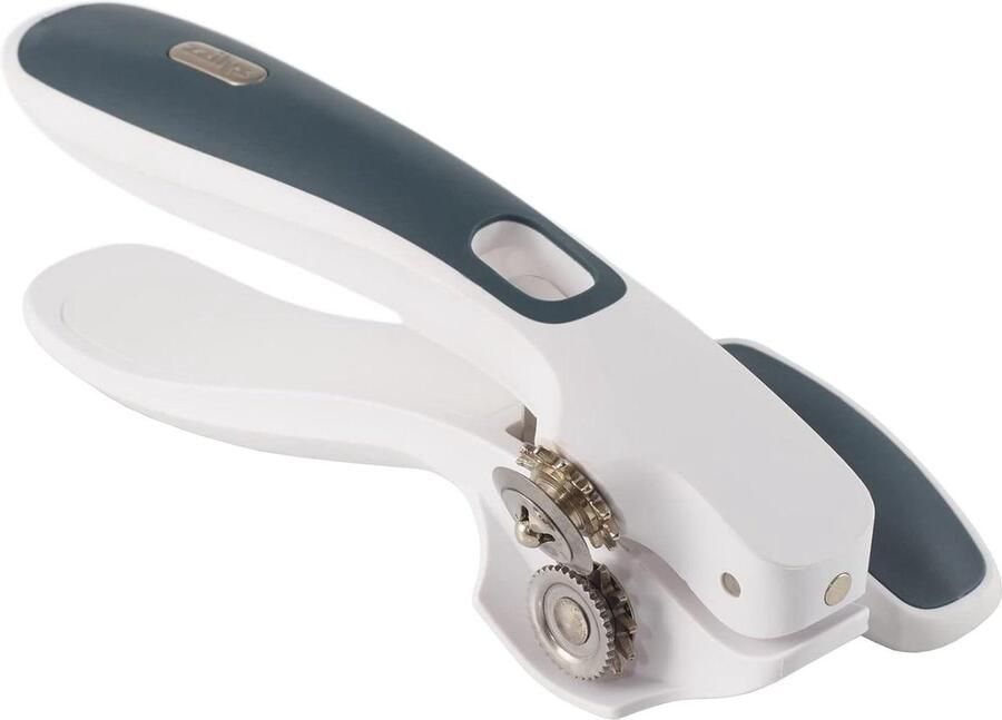 Lock & Lift Handmatige Blikopener Wit Grijs Met Magneet Vaatwasserbestendig 5 Jaar Garantie Blikopener
