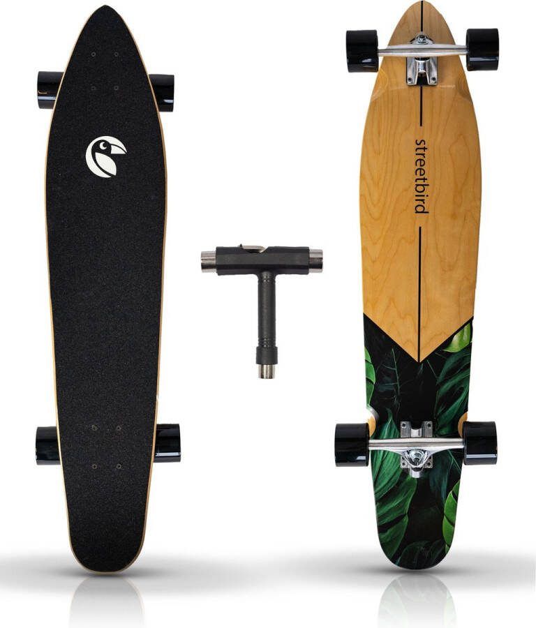 Longboard Cruiser van Esdoornhout 100cm Groen