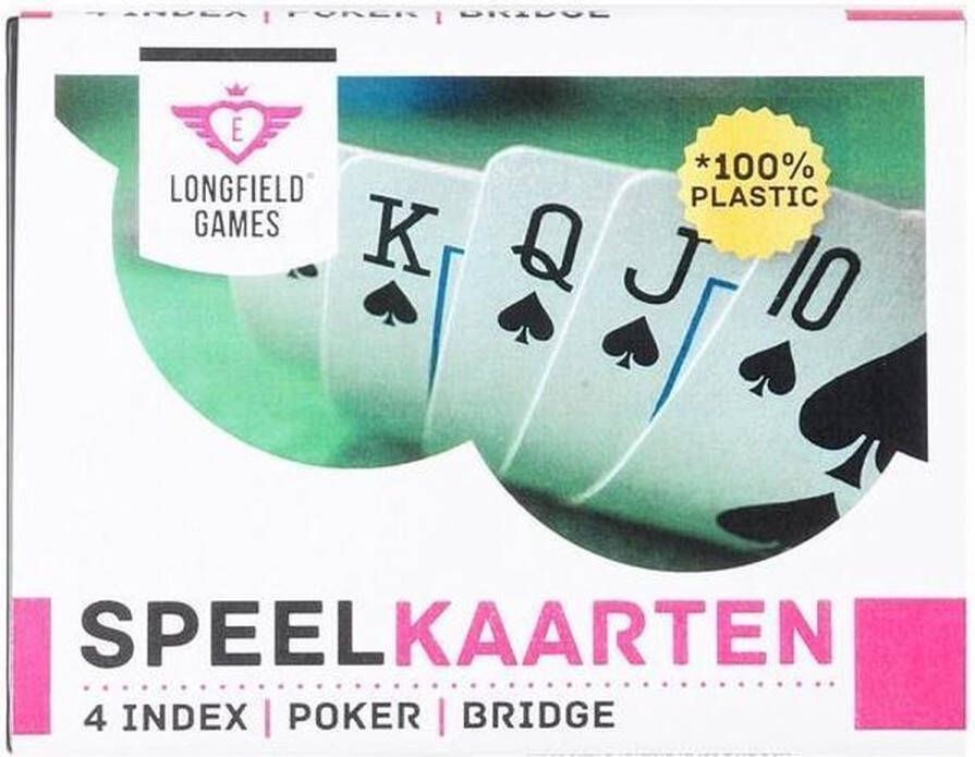 Longfield Games Speelkaarten In Etui 100% Plastic