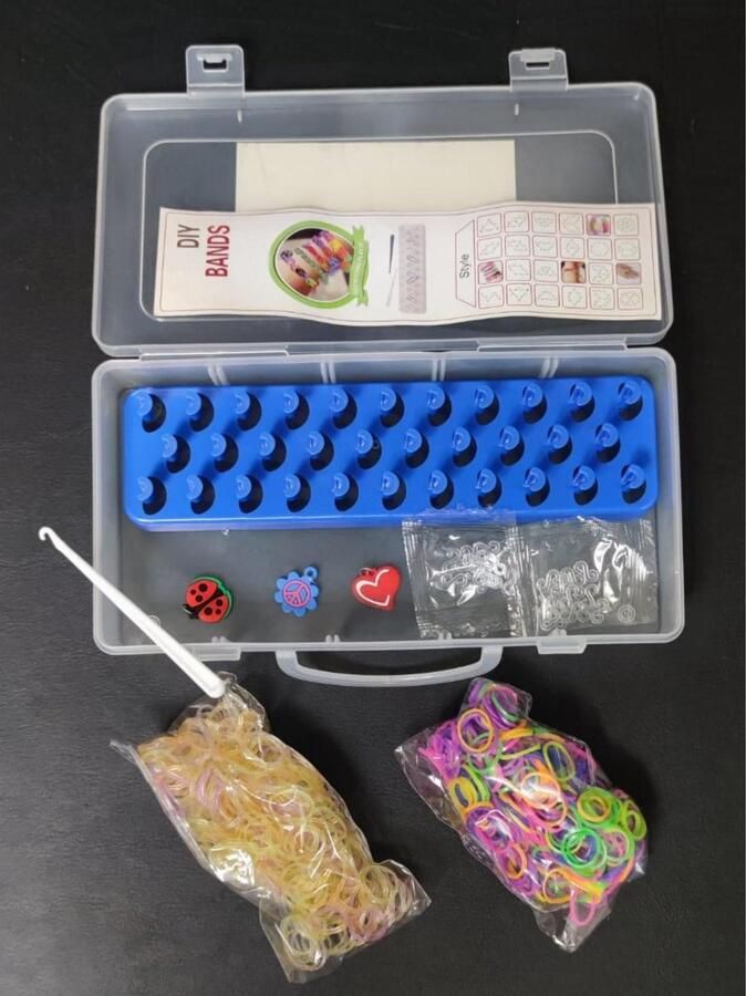 Loom Bands Loombands Loom elastiekjes Starterspakket 1255 delig