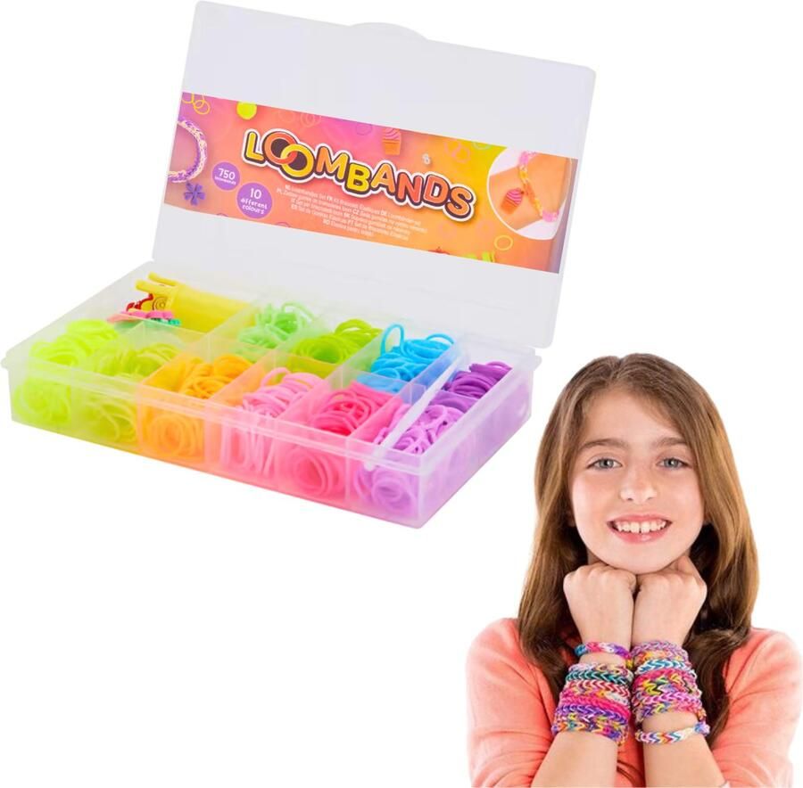 Loombandjes Starterspakket Fruits & Hearts Loom Bandjes Loomelastiekjes Sieraden Maken Meisjes Knutselen Meisjes Knutselen voor Kinderen Speelgoed Meisjes Mode & Sieraden