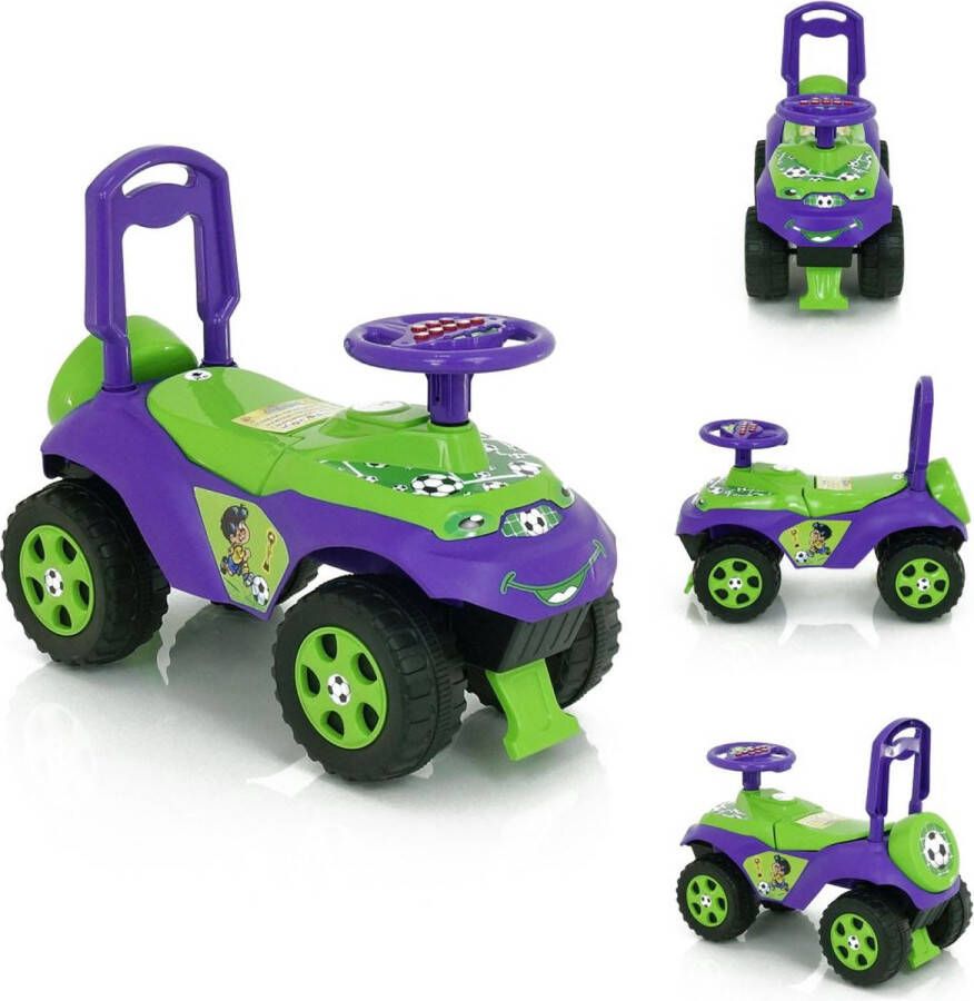 Loopauto 2 in 1 Doloni PAARS GROEN