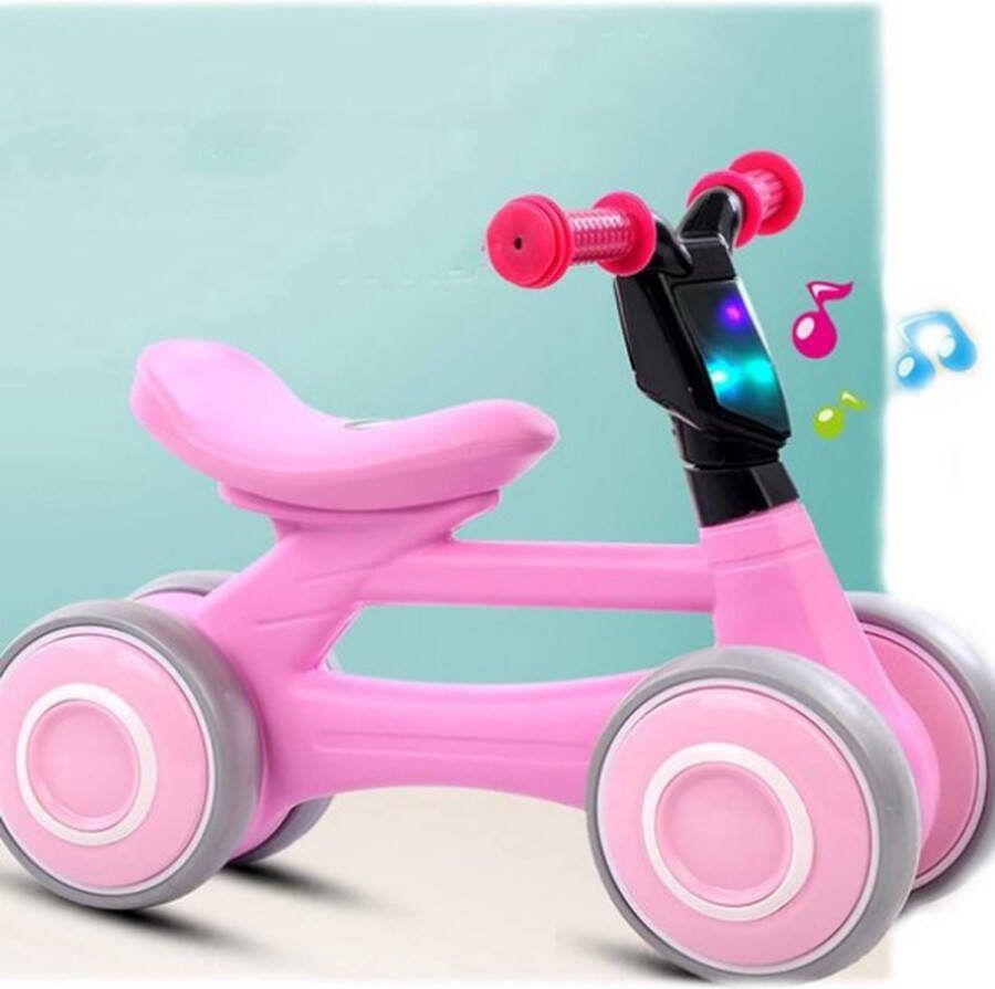 Loopfiets 1 Jaar Met Duwstok Driewieler Met Duwstang Loopwagen 1 Jaar